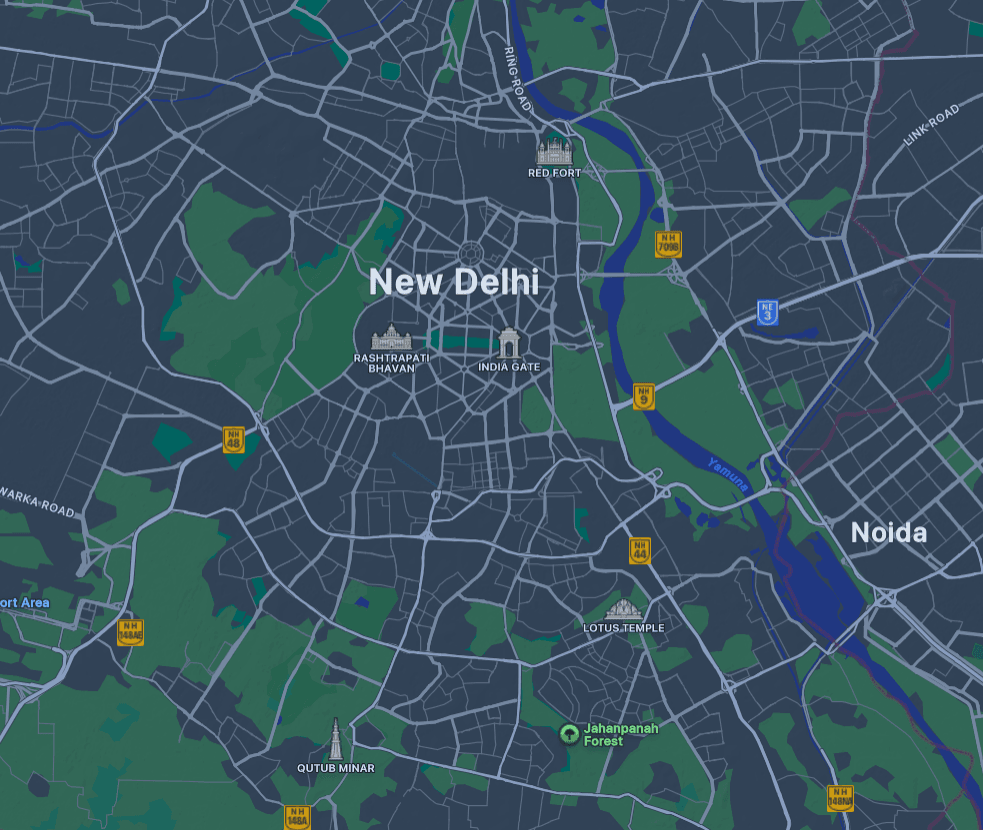 Delhi Map